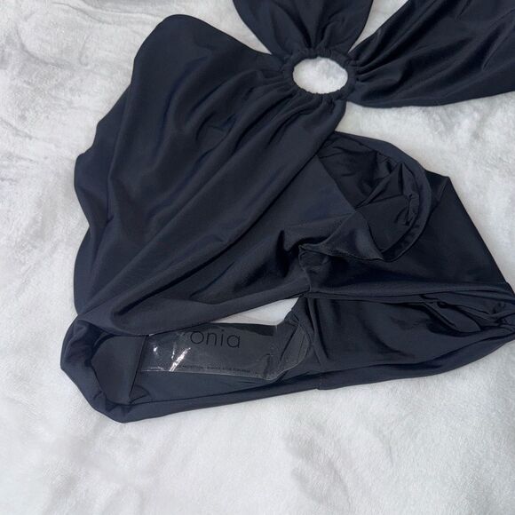 Onia Marisol O-Ring Cutout One Piece Swimsuit Black Size Large - Picture 6 of 10